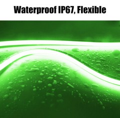 USA 24V Flexible Silicone COB LED Light Strip Waterproof for Home Floor Outdoor