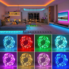 RGB Led Strip Lights 5M 10M 20M 30M Led Room Light with APP Control Flexible Rib