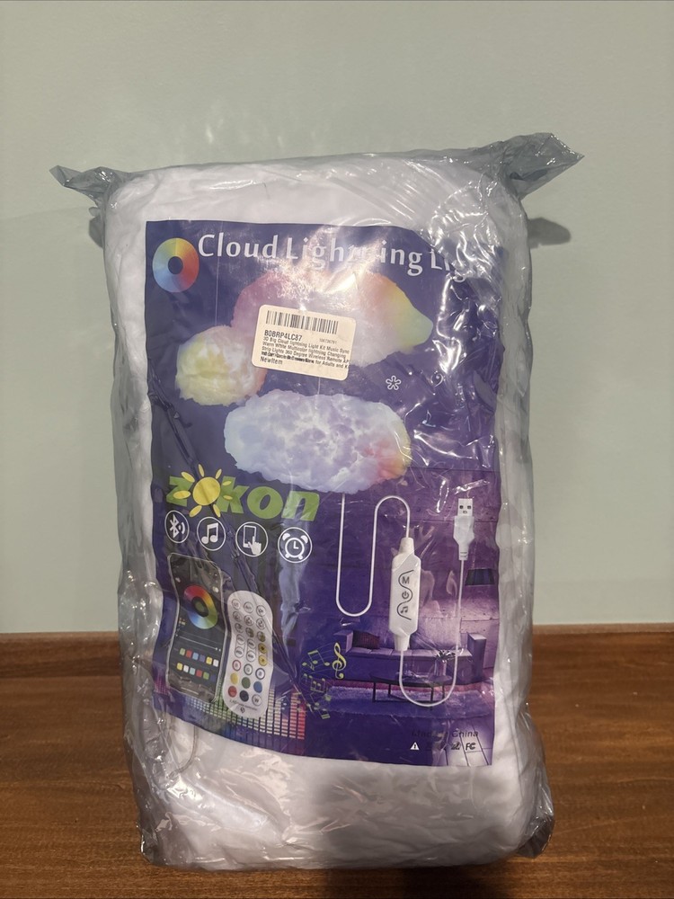 3D Big Cloud Lightning Light Kit Decorations for Adults and Kids Multicolor