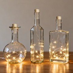 10 Pack Wine Bottle Lights with Cork 20 LEDs 6.6 Ft Fairy String Lights Battery