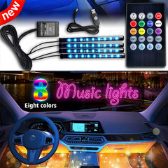 RGB-LED Car Interior Accessories Floor Decorative Atmosphere Strip Lamp Lights