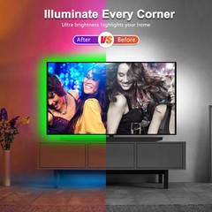 LED Light Strip 3528 RGB USB Waterproof SMD Flexible DIY for Room Cars Bar