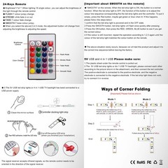 Battery Powered LED Strip Lights, 24Keys Remote Controlled, DIY Indoor and Ou…