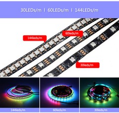 WS2811 WS2812B LED Pixel Strip Light RGB 5050 30/60/144led/m ip30/65/67 5v 12v