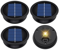 4 Pack Solar Light Replacement Top, Replacement Solar Light Parts for Lantern (T