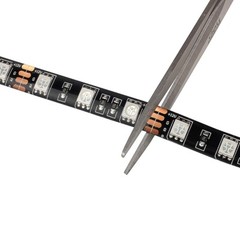 5M RGB LED Strip Light Waterproof Black Roll 300 LEDs Color Changing Tape Light