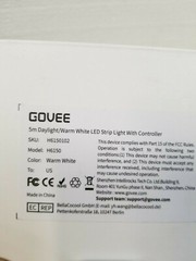 LED Strip Lights, Govee 16.4ft Waterproof Light Strip Kit, Clear