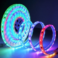 5M DC 12V WS2811 Addressable Dream Color 150/300 5050 RGB Pixel LED Strip Lights