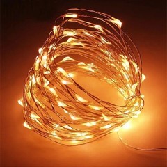 2-10m 20/50/100 LED Battery Micro Rice Wire Copper Fairy String Lights Party