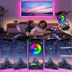 RGB LED Strip Light 5050 Bluetooth APP IR Remote Control USB 1M 2M 3M 4M 5M 10M