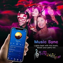 LED Strip Lights, Smart Light with App Remote Control, RGB LED Lights for Room