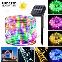 Solar String Lights Outdoor Waterproof 100 LED 39FT Garden Yard Tree Decor Rope