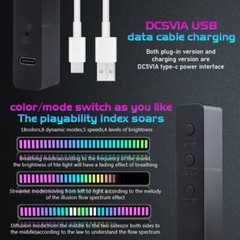 Sound Music Light Voice Activated Pickup Rhythm RGB LED Strip Tube Car Bar Lamp