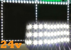 25ft Storefront LED Light, 24v Brightest 3030 + UL Power Supply