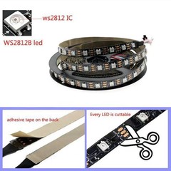 5050 WS2812B RGB IC LED Strip Lights 144 LEDs Pixel Individual Addressable DC5V