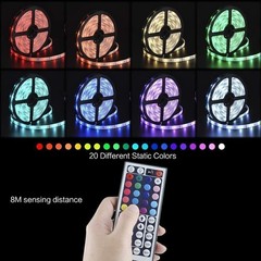 16ft LED Strip Light Music Sync Bluetooth 5050 RGB Room Light w/ Remote New