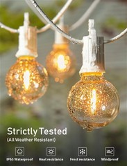 29-209FT Outdoor String Lights G40 LED Waterproof Dimmable Patio Hanging Decor
