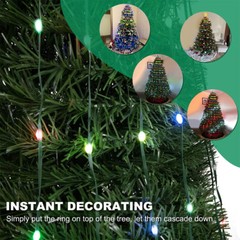LED Christmas Tree String Lights Waterproof Waterfall Outdoor Home Decor Smart