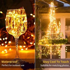 100 LED Fairy Lights Plug in String Light Outdoor 8 Mode Christmas Party Wedding