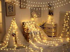 40Ft 120LED Color Changing Star String Lights with Remote for Bedroom Kids Room