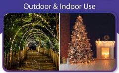 Flexi Ribbon LED String Lights 33ft 100 LEDs 8 Modes w/6H Timer Waterproof