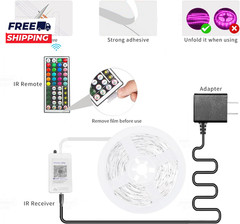 100Ft Led Strip Lights RGB Music Sync Color Changing Led Lights with Smart App C