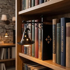 Ambient Lighting Vintage Bookshelf Lantern Light White Warm White Bookshelf Ghos