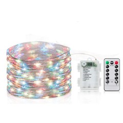 2-10m 20/50/100 LED Battery Micro Rice Wire Copper Fairy String Lights Party