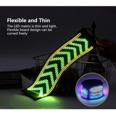 LED Matrix Pixel Panel USB 5V Flexible Addressable RGB Pattern Scrolling Display