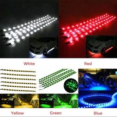 6-18 PCS Waterproof LED Strip 12″/15 DC12V Under-body Strip Light for Cars Motor