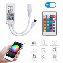 5M/20M WIFI RGB LED Strip waterproof 5050 SMD Diode Tape light remote power Kit