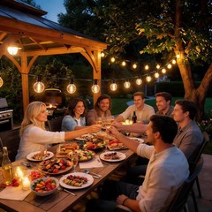 RTTY Outdoor String Lights 50 FT, Patio Light with 26pcs G40 Shatterproof LED Bu