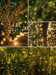 Outdoor Solar String Lights 200 LED 66FT Warm White with 8 Modes, IP65 Waterproo