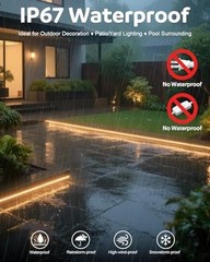 COB LED Strip Light 110V 120V 6FT LED Light Strip 3000K 6.56ft/2M Warm White