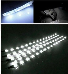 5x 12V 12″ 1FT 15SMD Flexible LED Strip Light Waterproof For Car Truck Boat Cond