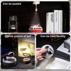 12 Pcs Battery Operated Spotlights Indoor LED Spot Display, White