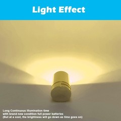 10 Pack Tiny Miniature LED Lights Battery Powered Warm White DIY Craft Dollhouse