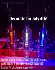 Pack of 2 LED Light Sticks for Wine Bottles Lamps Christmas Decorations 7 Colors