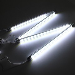 Set of 4 LED Under Cabinet Light Bars White Energy Saving Strip Kit