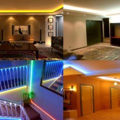 LED Strip Rope Light Waterproof Multi Color Changing Lights Flexible With Remote