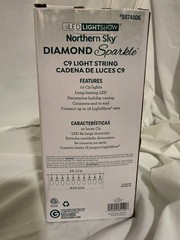 Northern Sky Diamond Sparkle C9 Light String Multicolor LED LightShow