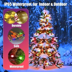 Christmas Tree Waterfall String Lights RGB Outdoor/Indoor Waterproof Smart Fairy