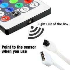 Dynamic 44 Key RGB Remote Control for LED Light Strips – Wireless & Versatile