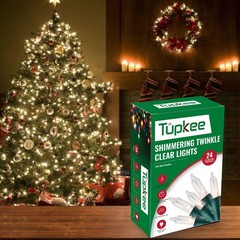Clear Christmas Random Shimmering Twinkle Lights – 24 of 100 Bulbs Twinkle