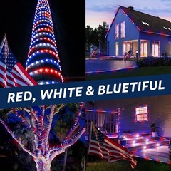 USA LED Outdoor Waterproof Rope Light, Exterior Lighting, 10′ 25′ 50′ 100’ft
