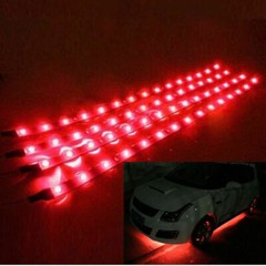 12″ 15 LED Flexible Waterproof LED Strip Light for Car Interior & Exterior Decor