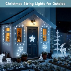 Outdoor Solar String Lights Waterproof LED Christmas Lights Xma Party Decor Tree