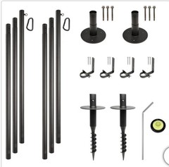 Excello String Light Poles 2 Pack 10 Foot