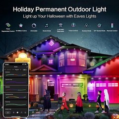 Permanent LED Outdoor Lights, RGB Outdoor Lights 150FT with 108 LED Eaves Lights