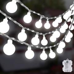 100 LEDs Battery Operated String Lights Globe Fairy Lights Tent Camping Garden